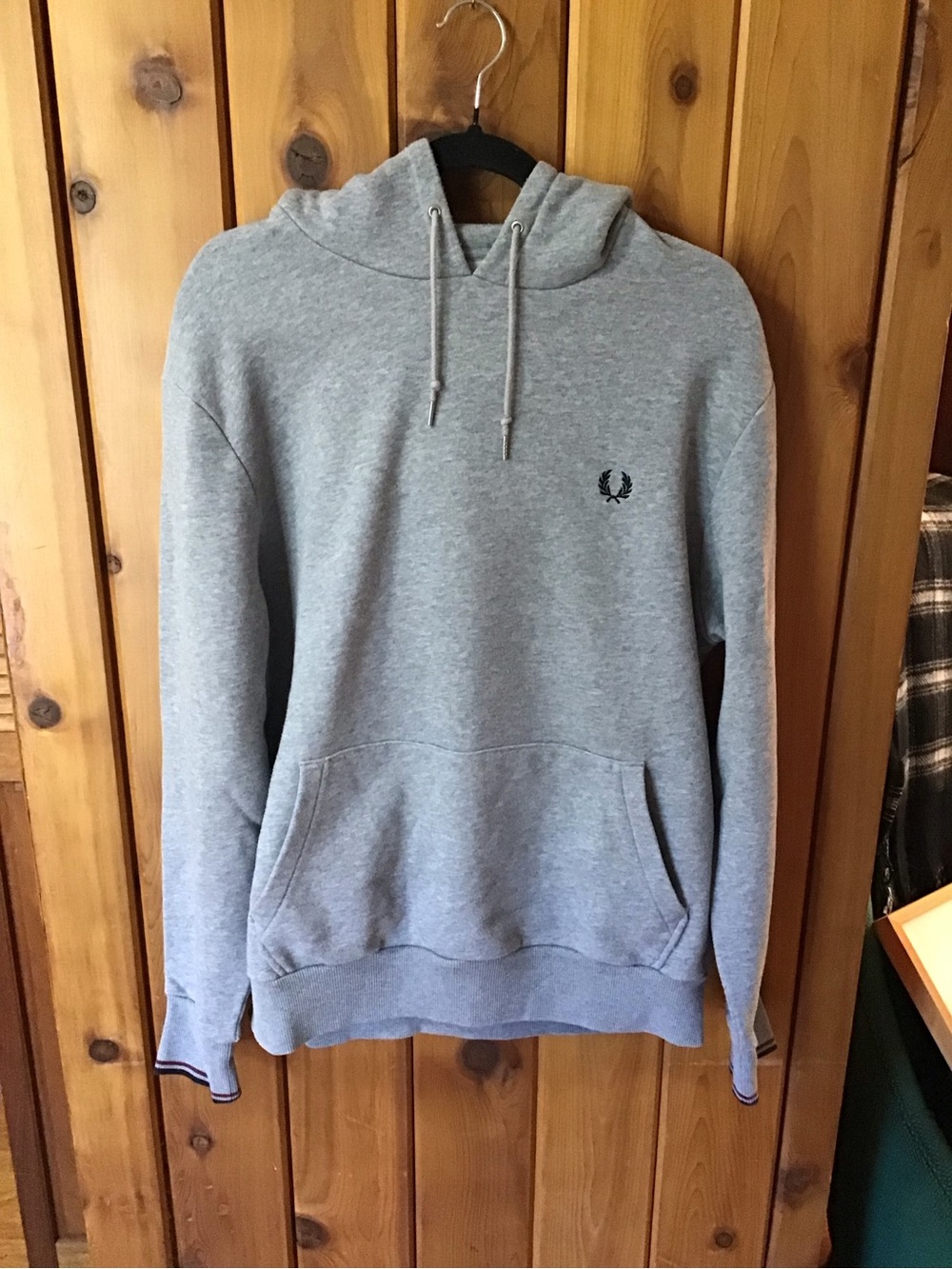 Fred Perry hoodie grey marl L